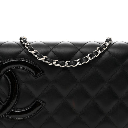 Chanel Calfskin Quilted Cambon Wallet on Chain WOC Black 5 of 15