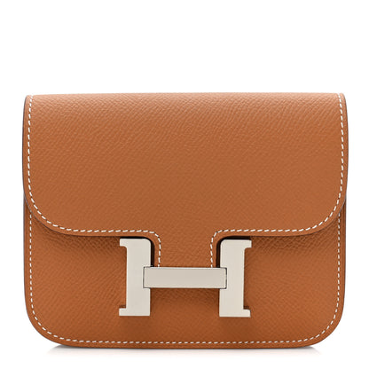 Hermes Epsom Constance Slim Wallet Gold 1 of 11