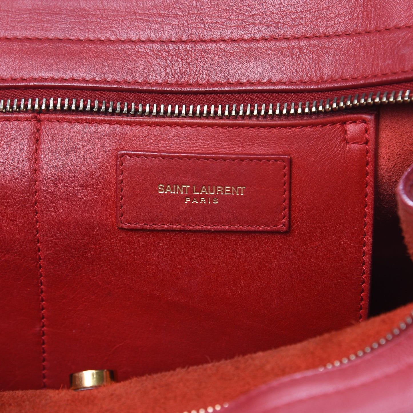 Calfskin Small Classic Y Cabas Rouge Orient