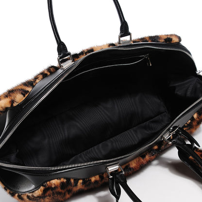 Louis Vuitton Leopard Mink Fur East West 5 of 7