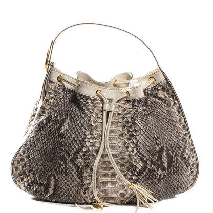 Gucci Python Medium Interlocking Icon Tote 1 of 7