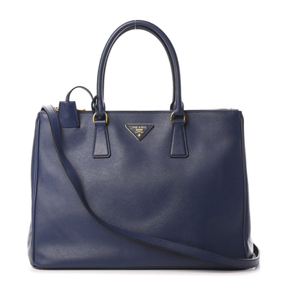 Prada Saffiano Large Galleria Double Zip Tote Bluette 1 of 18