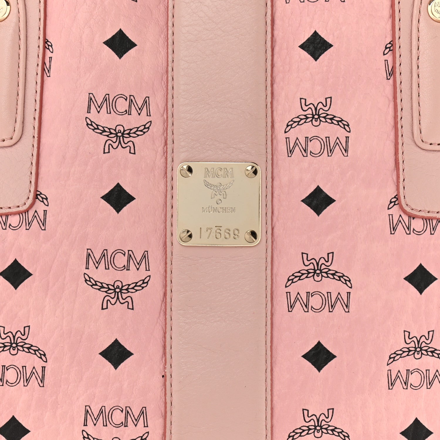 MCM Visetos Medium Liz Reversible Shopper Tote Soft Pink 10 of 19