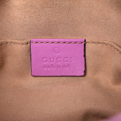 Gucci Calfskin Matelasse Mini GG Marmont Chain Shoulder Bag Candy Mousse 6 of 23