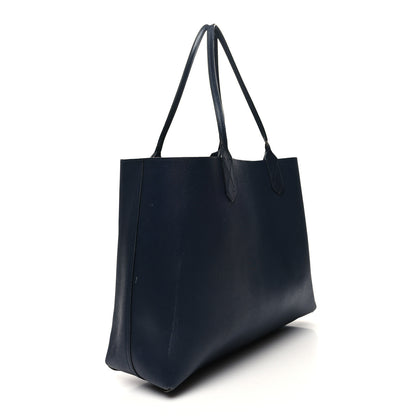 Gucci GG Supreme Monogram Blooms Medium Reversible Tote Beige Blue Navy 12 of 22