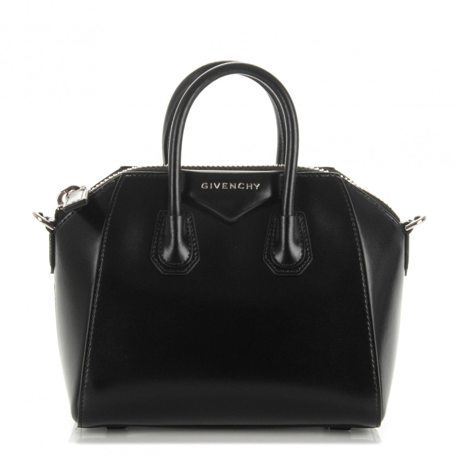 Givenchy Shiny Lord Calfskin Mini Antigona Black 1 of 8
