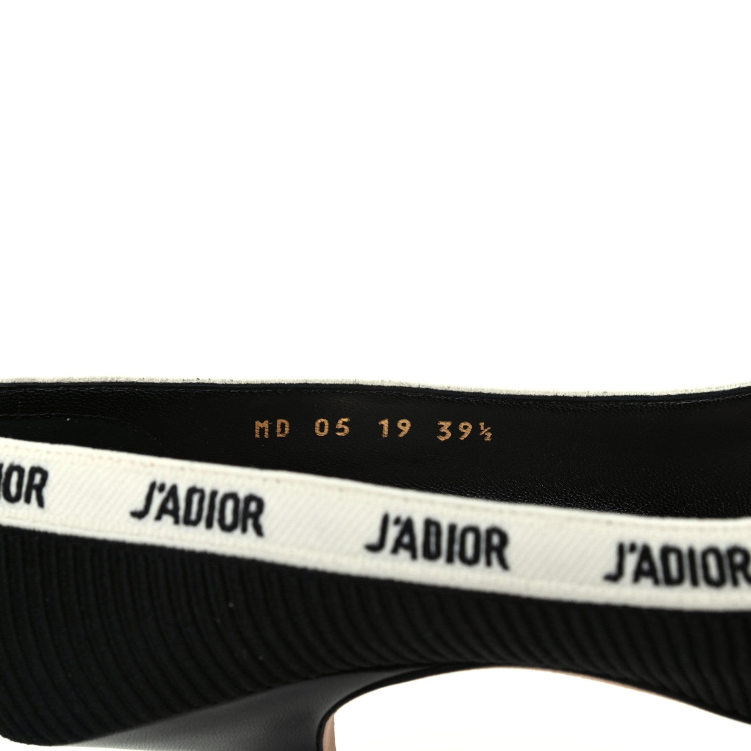 Christian Dior Technical Canvas Ribbon Embroidered J'Adior 65mm Pumps 39.5 Black 8 of 14