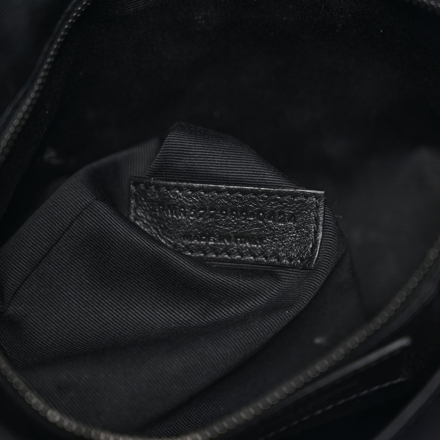 Crinkled Calfskin Matelasse Monogram Medium Niki Shopper Tote Black