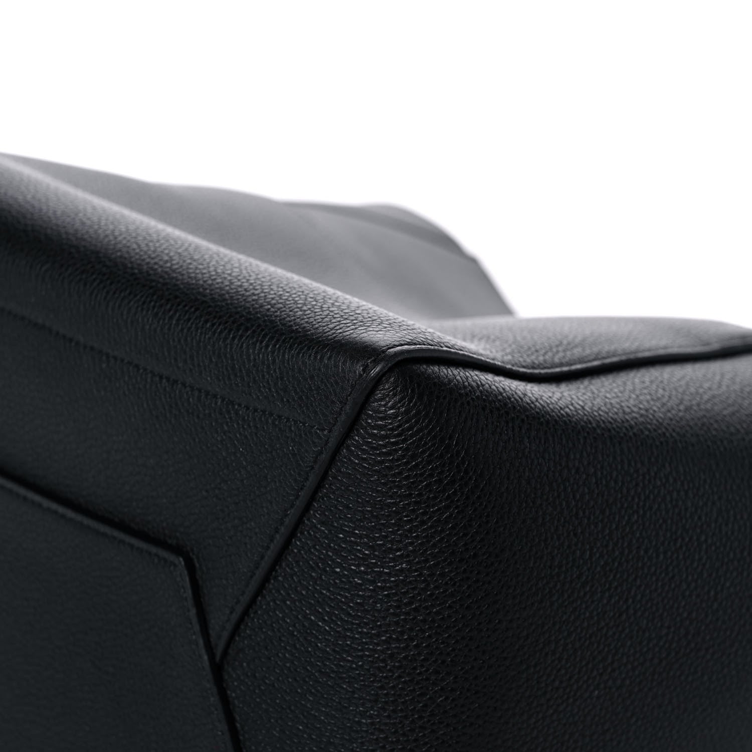 Celine Soft Grained Calfskin Sangle Bucket Bag Black 10 of 11