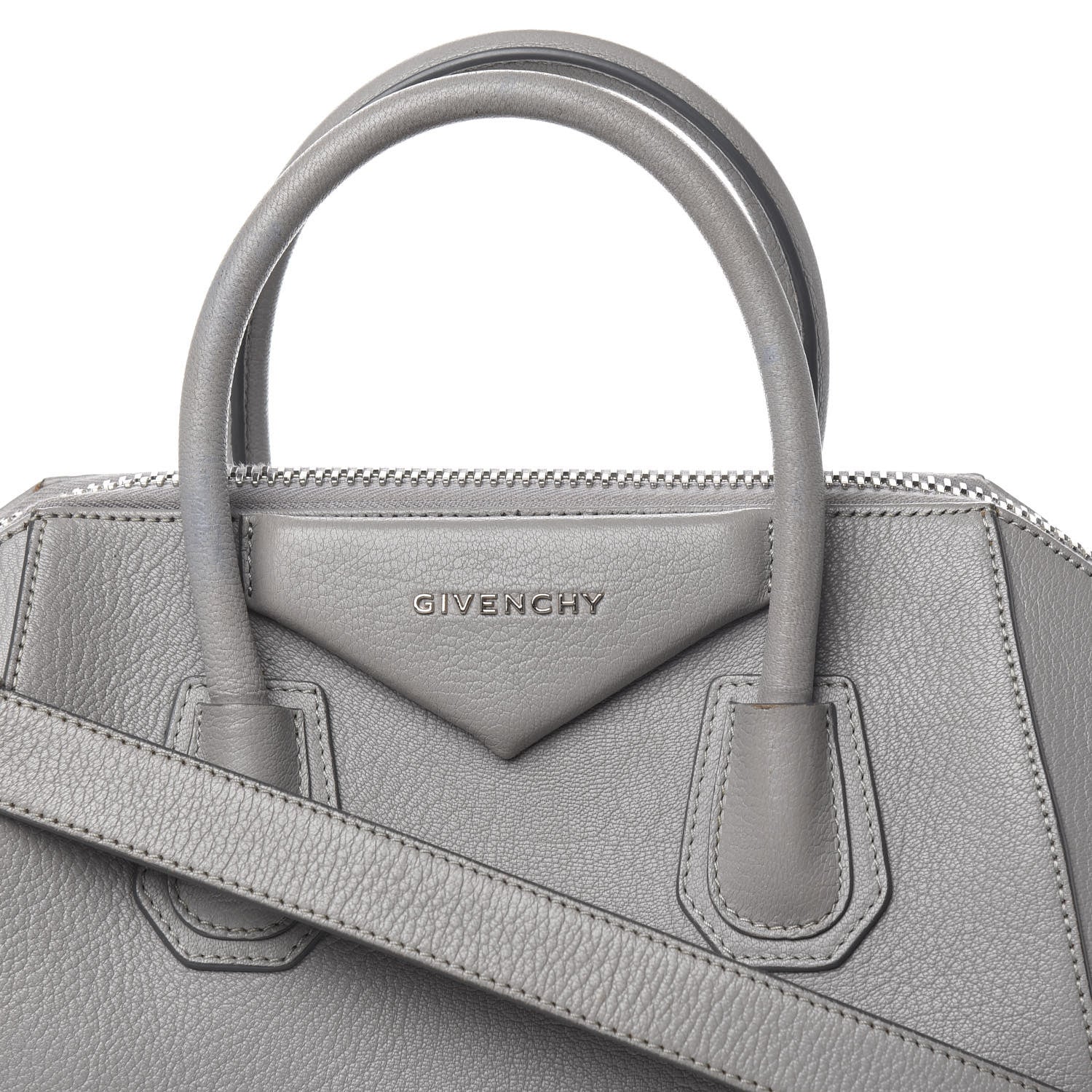 Givenchy Sugar Goatskin Small Antigona Pearl Grey 13 of 14