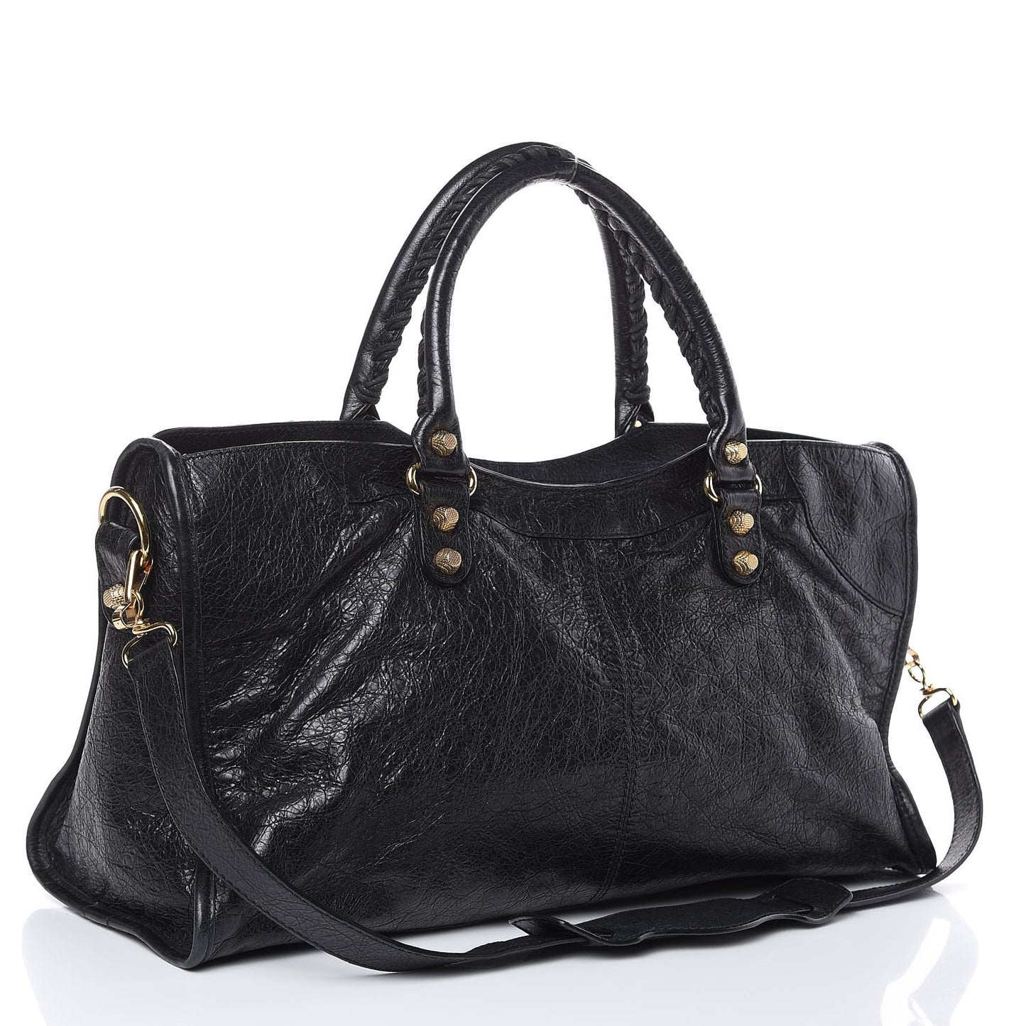 Agneau Giant 12 Gold Hardware Part Time Black