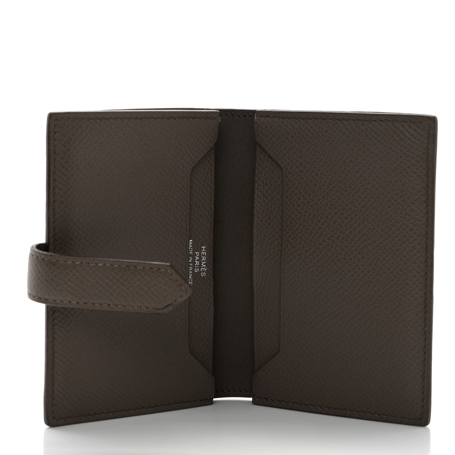 Hermes Epsom Bearn Card Holder Wallet Etain 5 of 12