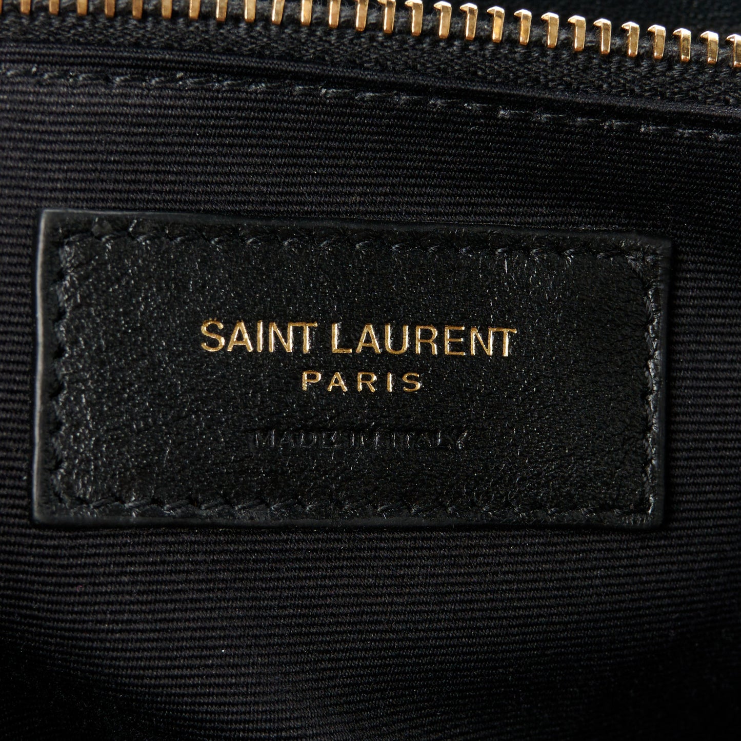 Calfskin Y Quilted Monogram Large Loulou Chain Satchel Black