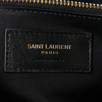 Saint Laurent Calfskin Y Quilted Monogram Large Loulou Chain Satchel Black 7 of 11