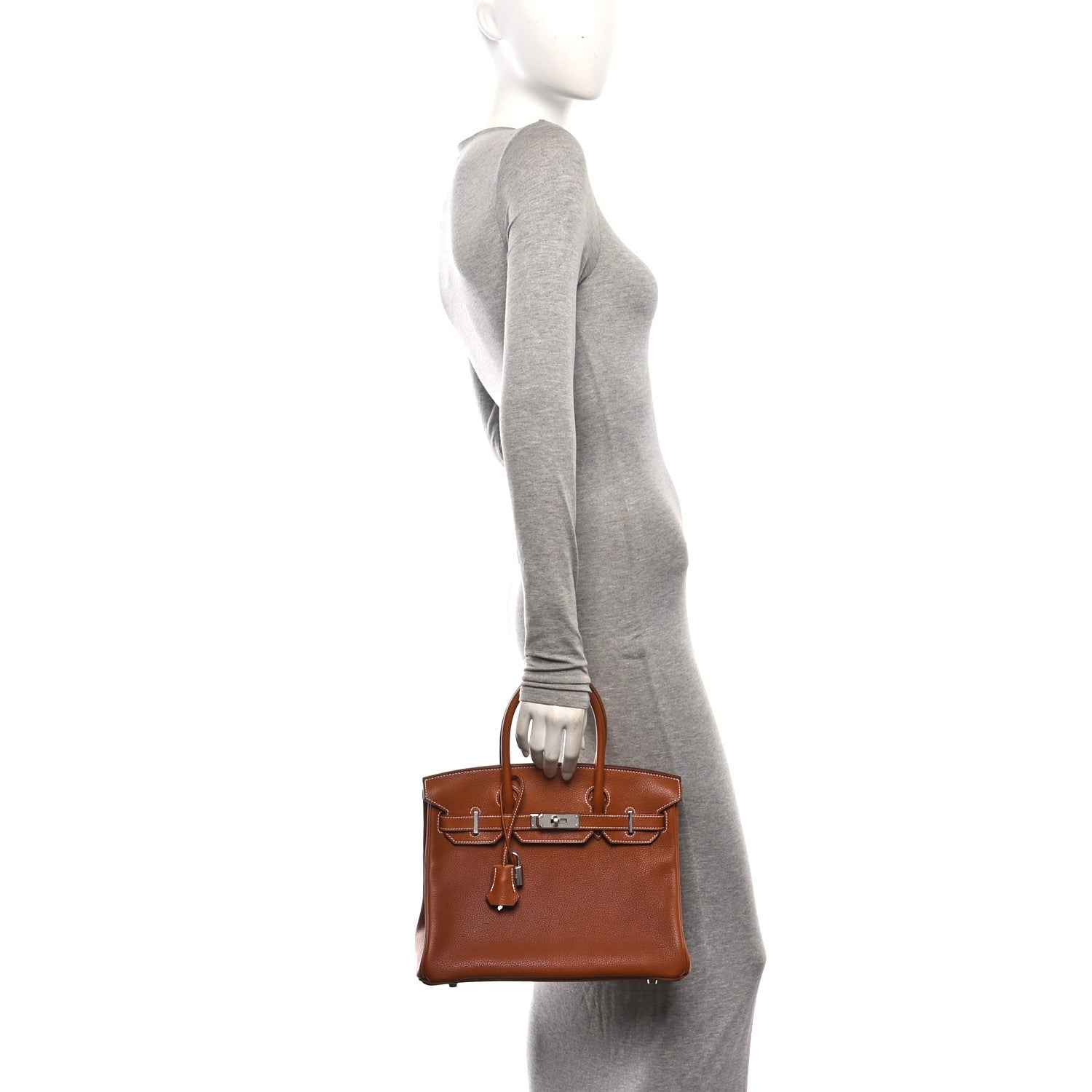 Hermes Natural Barenia Faubourg Birkin 30 Fauve 2 of 13