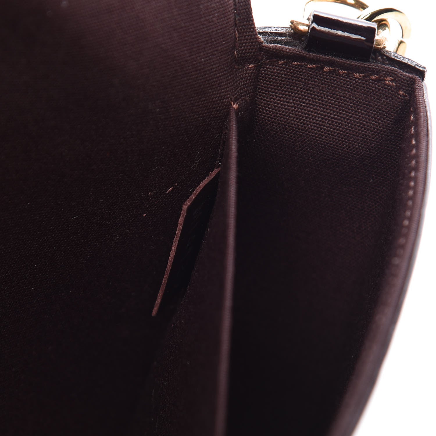 Louis Vuitton Vernis Pochette Felicie Chain Wallet Amarante 9 of 9