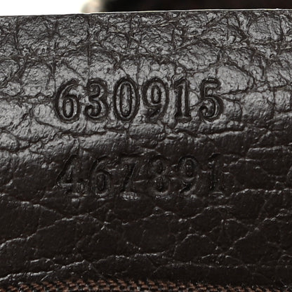 Gucci Monogram Dollar Calfskin Waist Pouch Beige Ebony Testa di Moro Marrone Scuro 7 of 13