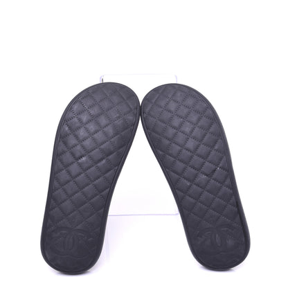 Chanel Thermoplastic PVC Camellia Mule Sandals 40 Black 13 of 24