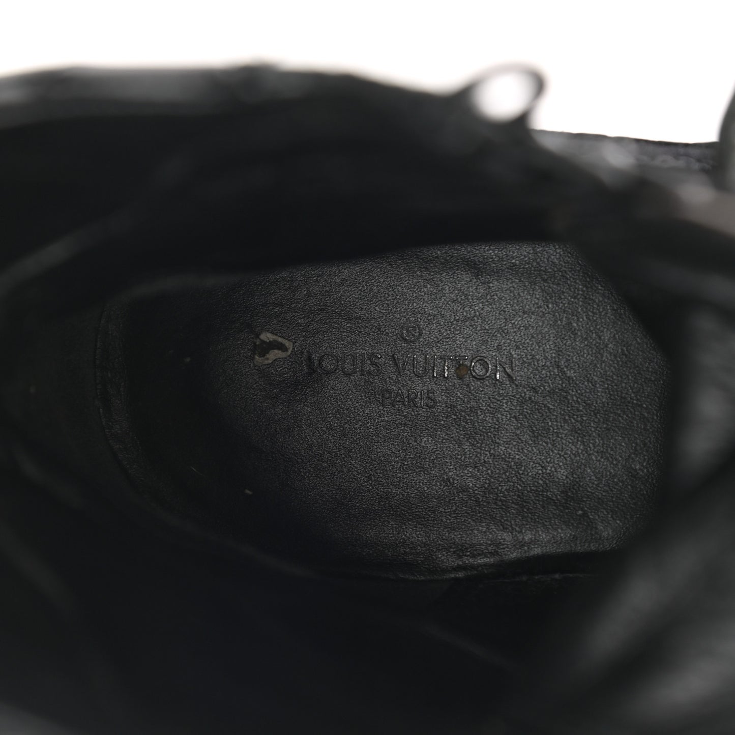 Suede Calfskin Monogram Laureate Platform Desert Boots 38 Black