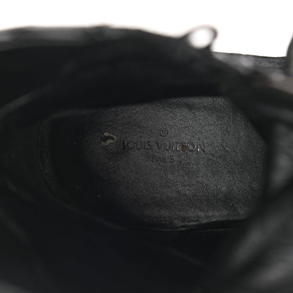 Louis Vuitton Suede Calfskin Monogram Laureate Platform Desert Boots 38 Black 7 of 9