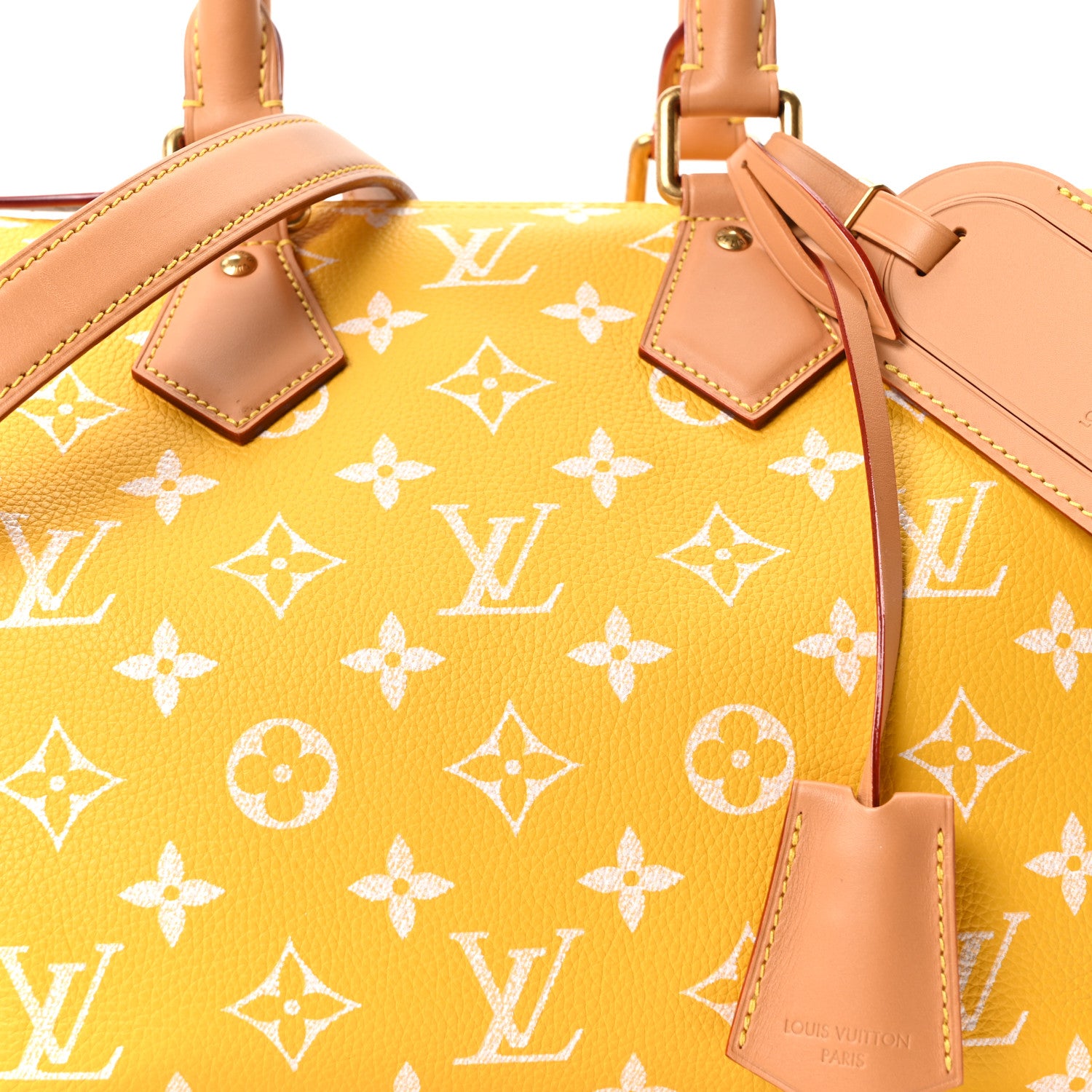 Louis Vuitton Calfskin Monogram Speedy P9 Bandouliere 25 Jaune Mat 8 of 10