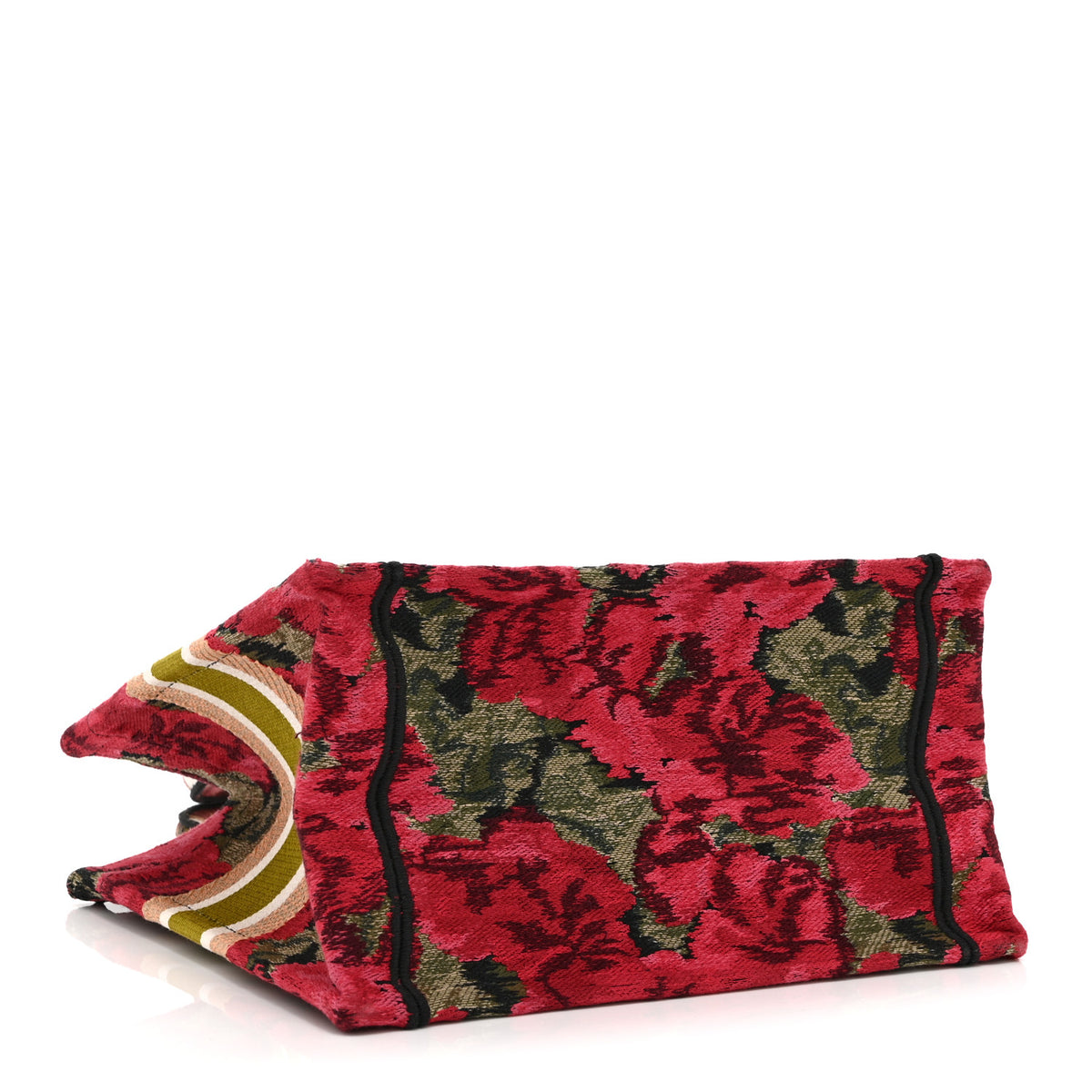 Christian Dior Canvas Embroidered Floral Book Tote Multicolor 4 of 10
