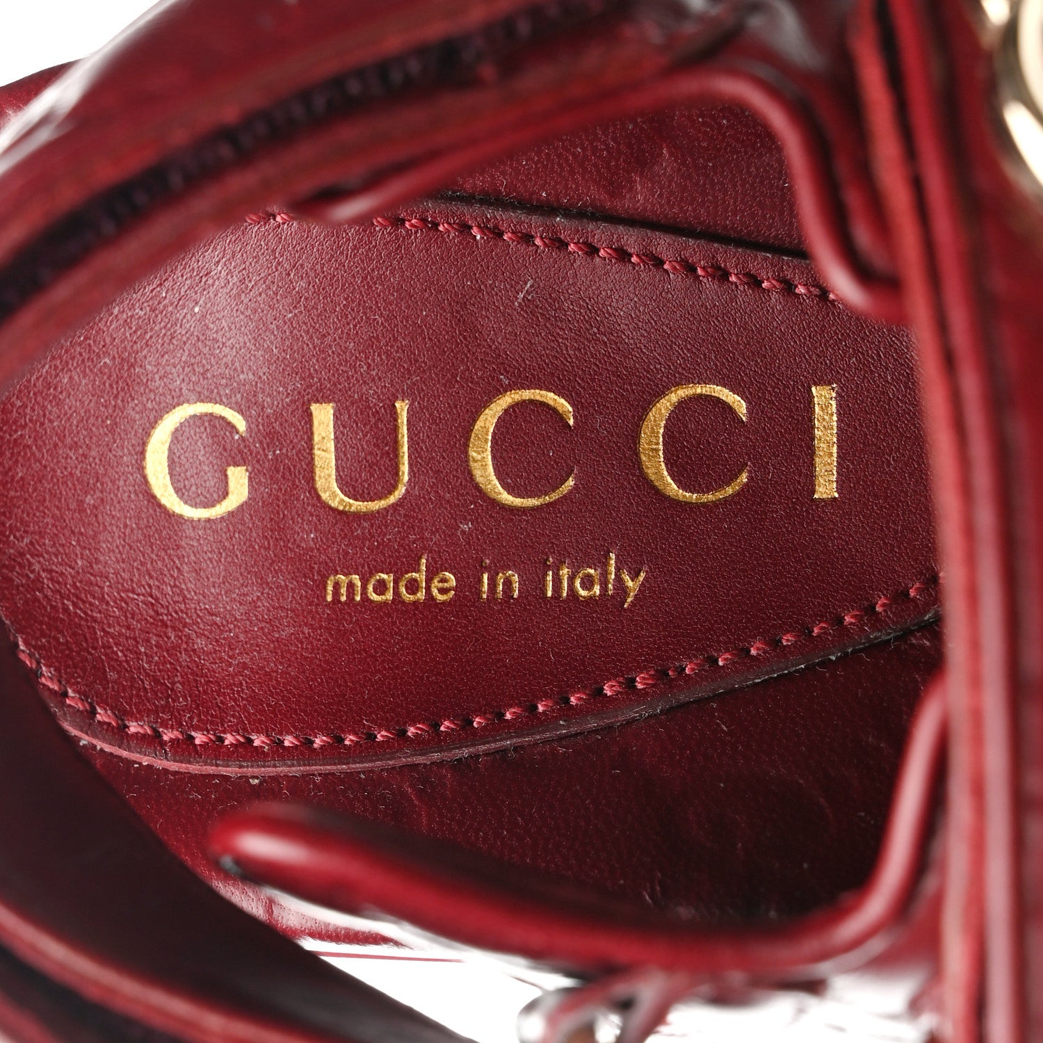 Gucci Guccissima GG Embossed Womens Sandals 36 Rosso Ancora 8 of 10