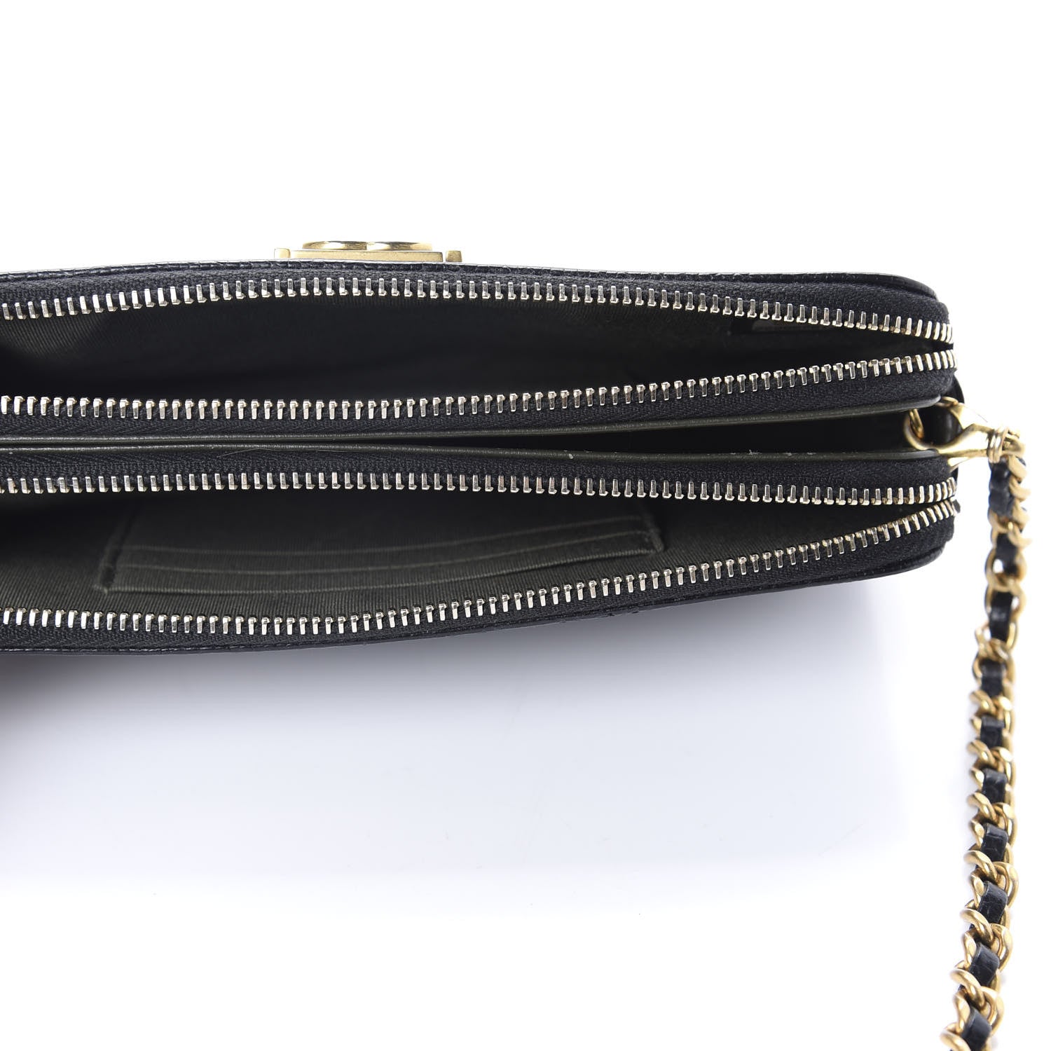 Chanel Caviar Quilted Small Boy Clutch With Chain Black 4 of 11