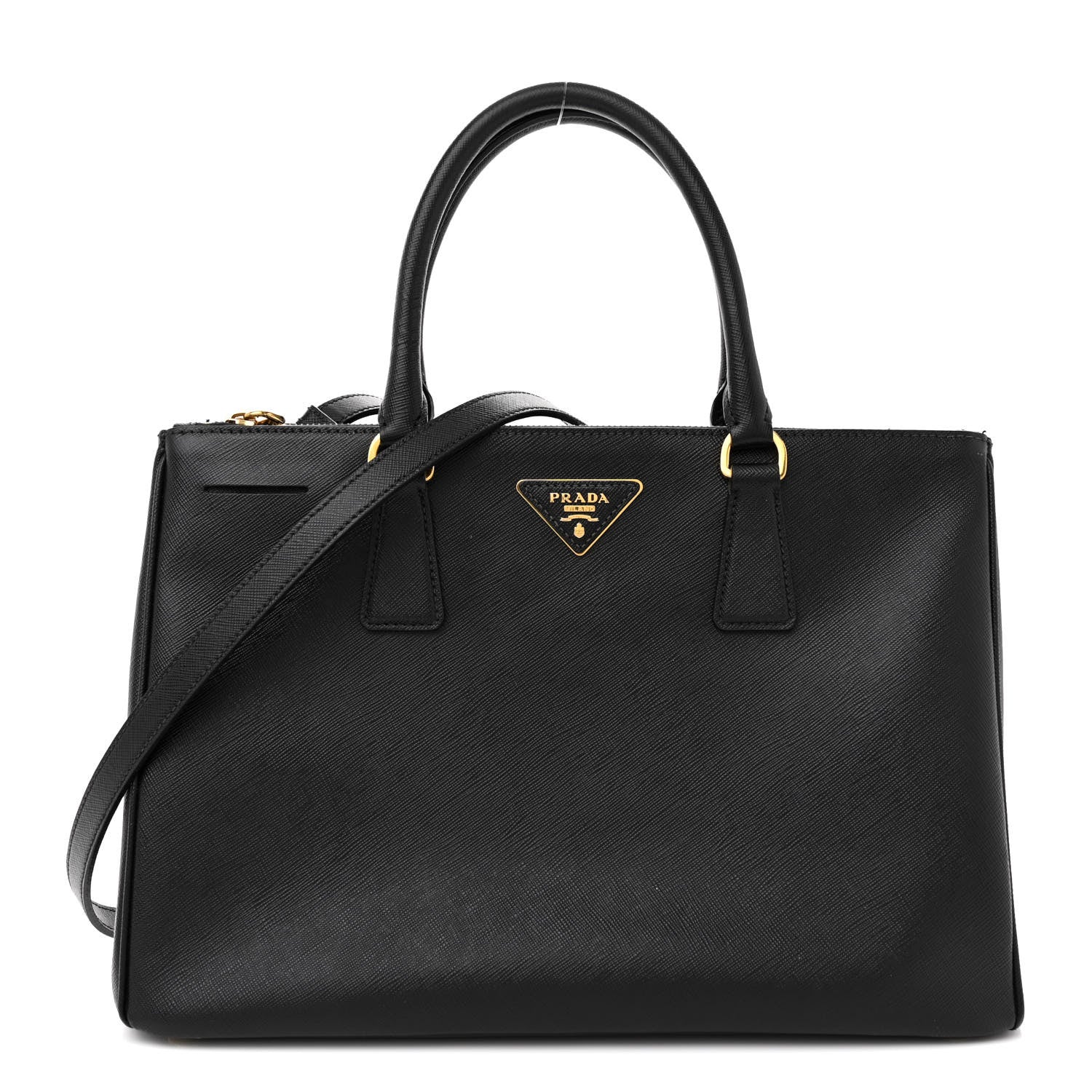 Prada Saffiano Medium Galleria Double Zip Tote Black 1 of 21