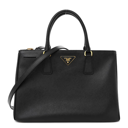 Prada Saffiano Medium Galleria Double Zip Tote Black 1 of 21