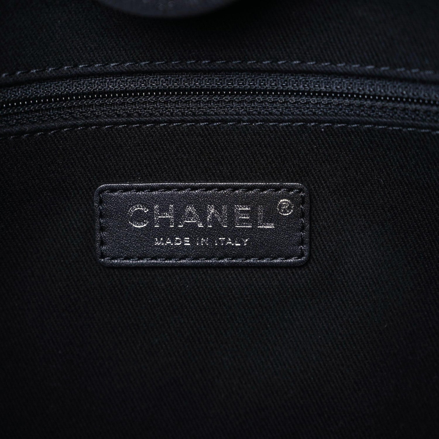 Chanel Lurex Canvas Small Deauville Tote Black 8 of 10