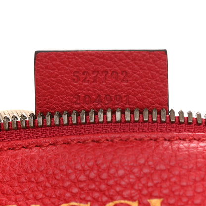 Gucci Grained Calfskin Small Logo Belt Bag Hibiscus Red 7 of 10