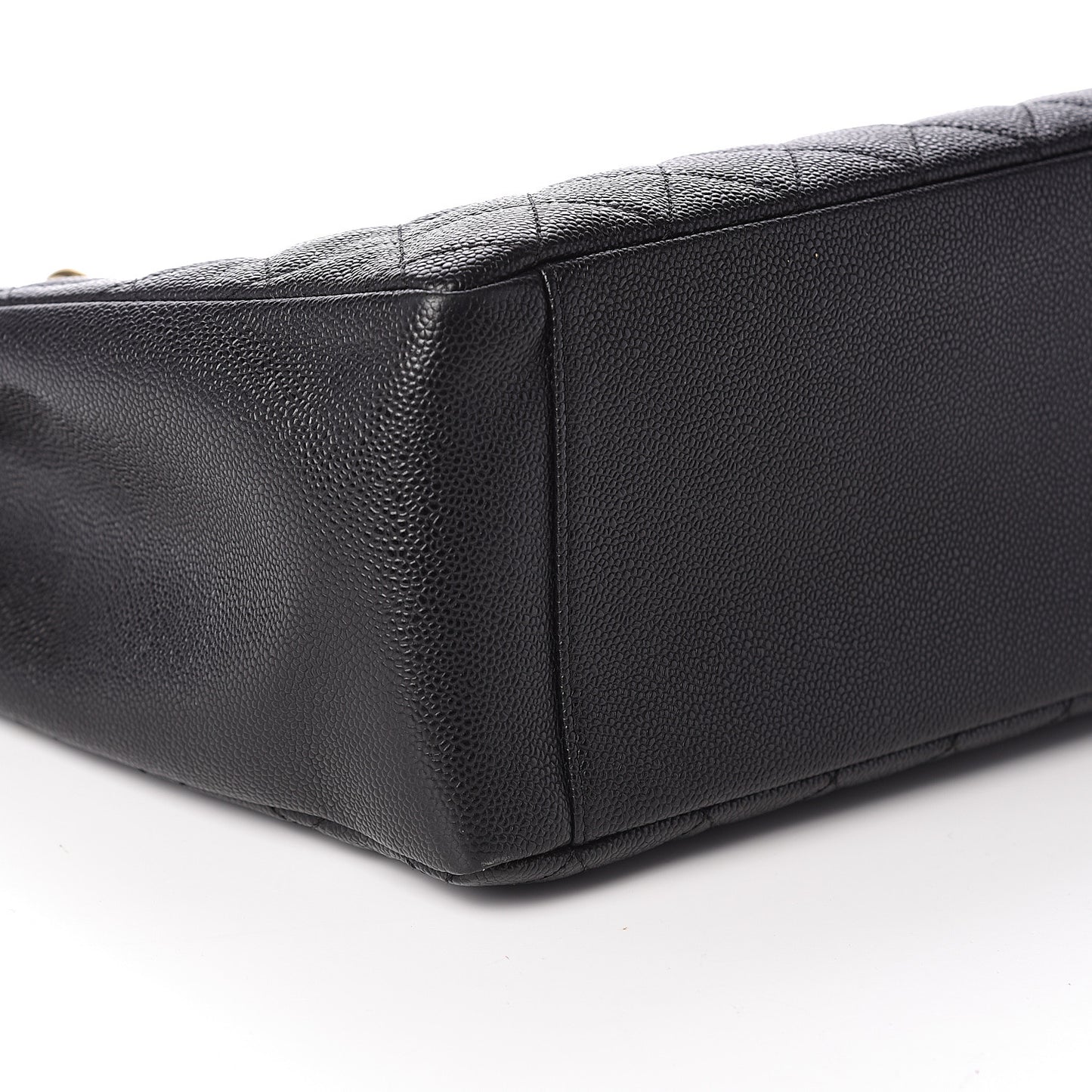 Caviar Quilted Grand Shopping Tote GST Black