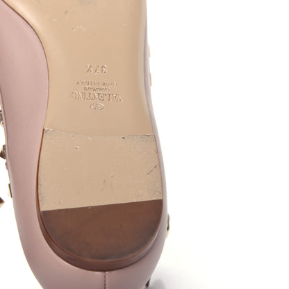 Valentino Garavani Nappa Rockstud Cage Ballerina Flats 37.5 Poudre 11 of 11