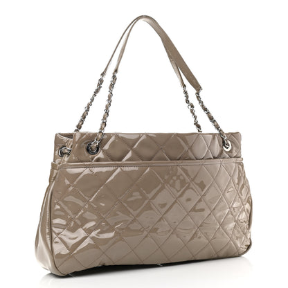 Chanel Patent Quilted Timeless CC Soft Tote Beige 3 of 11