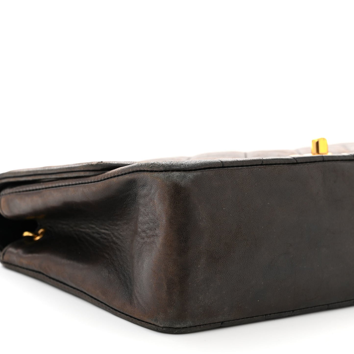 Lambskin Quilted Medium Single Flap Black