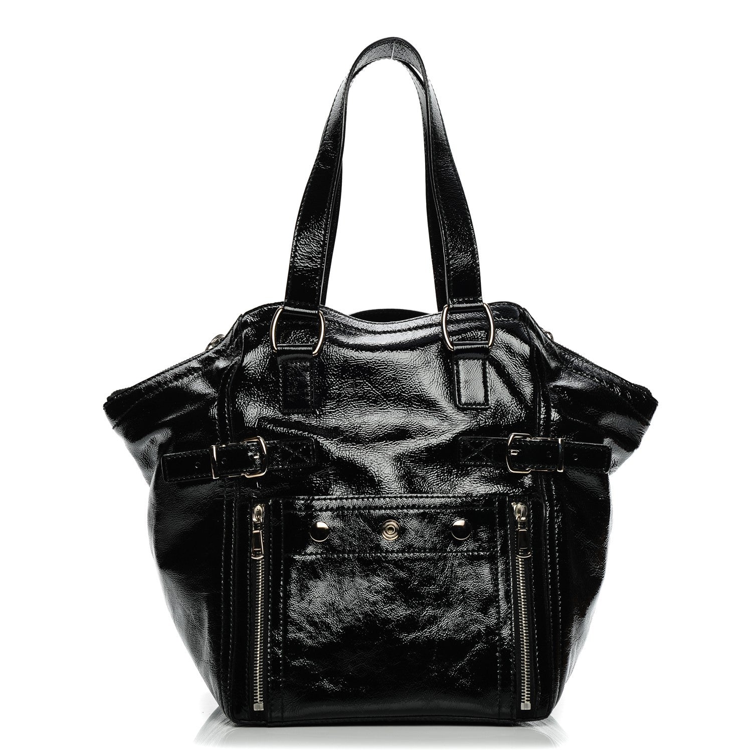 Saint Laurent Patent Small Downtown Black 1 of 8