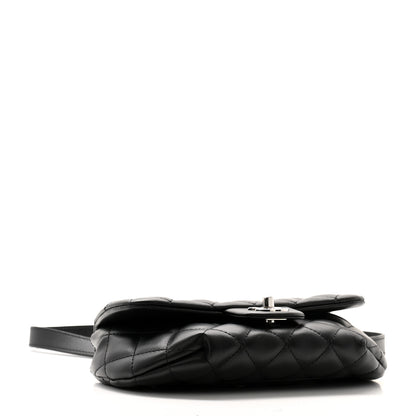 Chanel Calfskin Quilted CC Uniform Flap Belt Bag Black 4 of 11