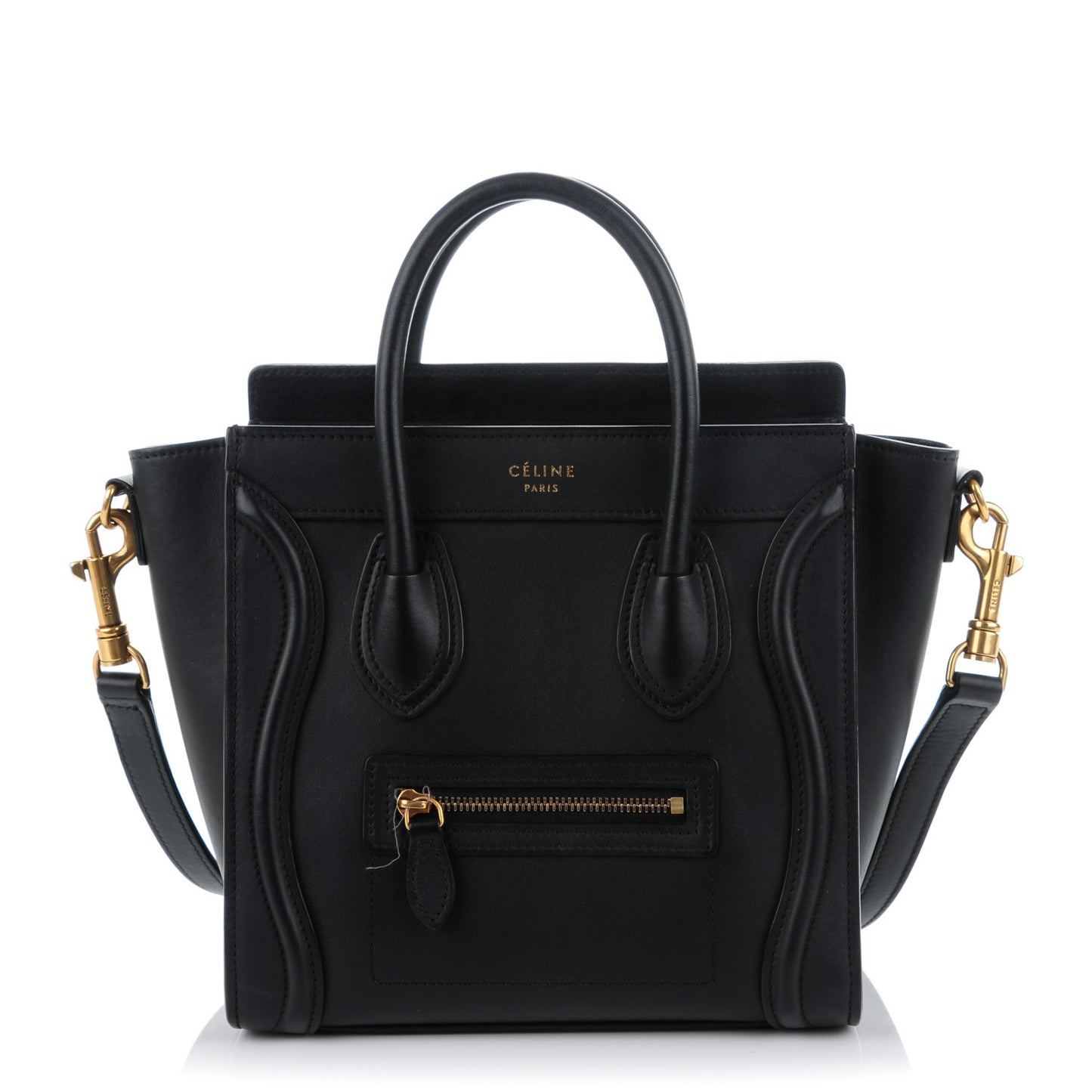 Smooth Calfskin Nano Luggage Black