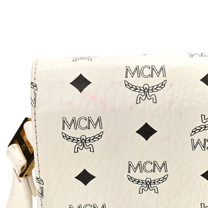 MCM Visetos Small Patricia Crossbody Bag White 10 of 11