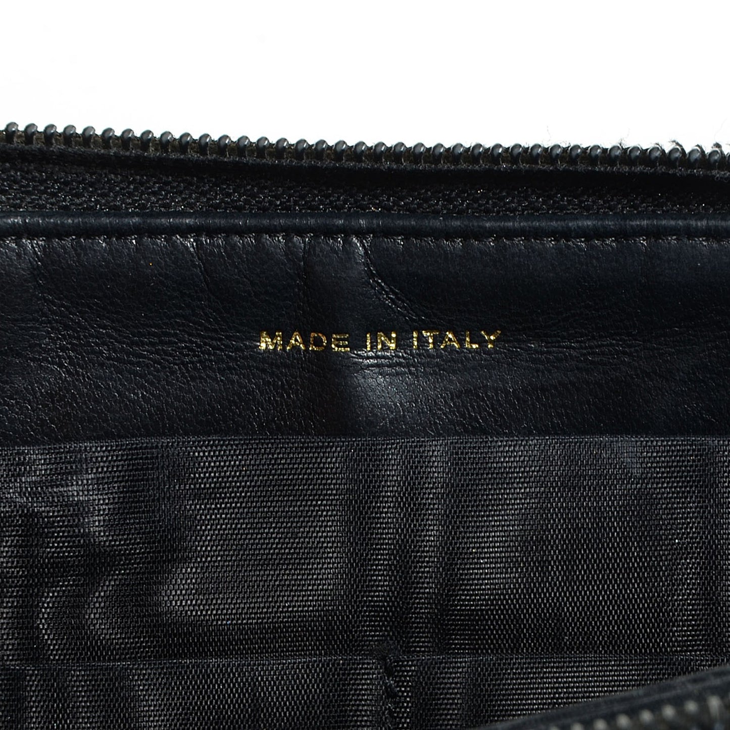 Caviar CC Zip Around Wallet Black