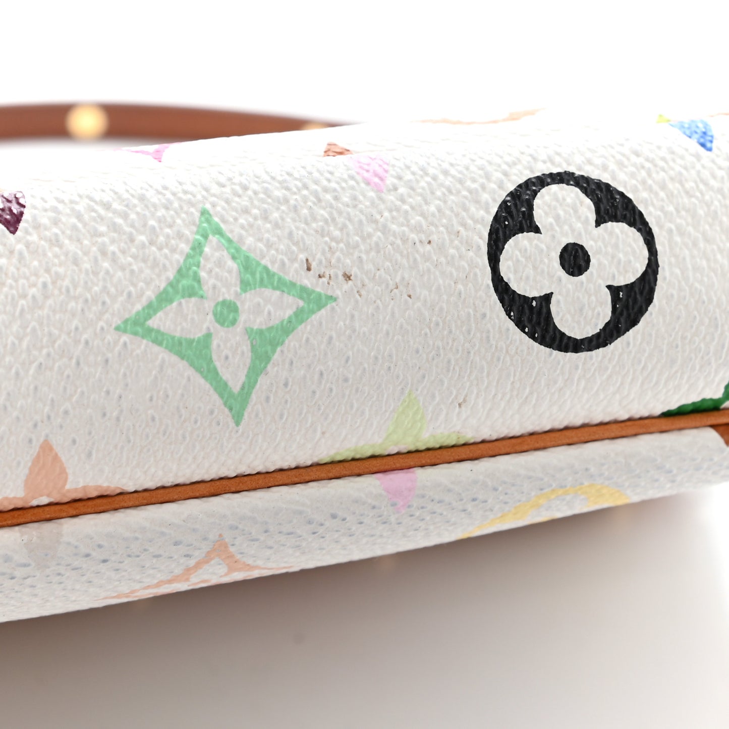 Monogram Multicolor Pochette Accessories White