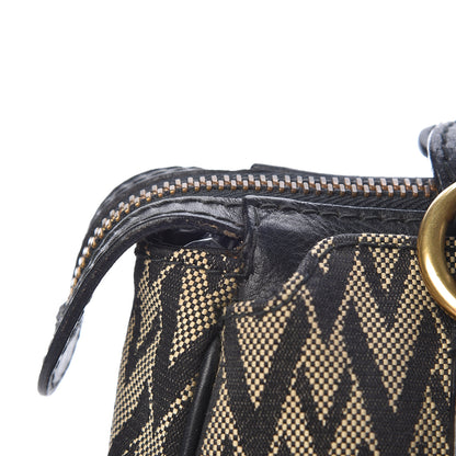 Valentino Garavani Jacquard Print V logo Shoulder Bag Black 19 of 19
