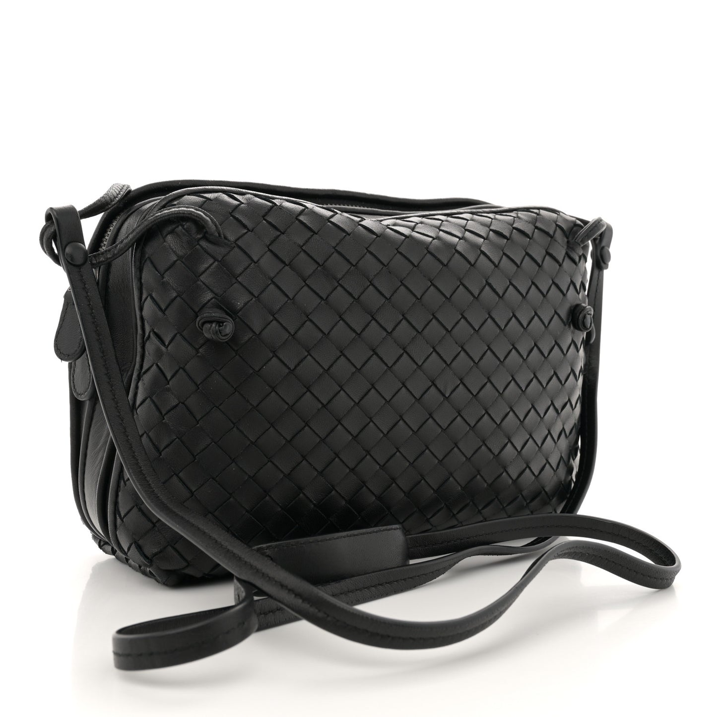 Nappa Intrecciato Nodini Bag Black