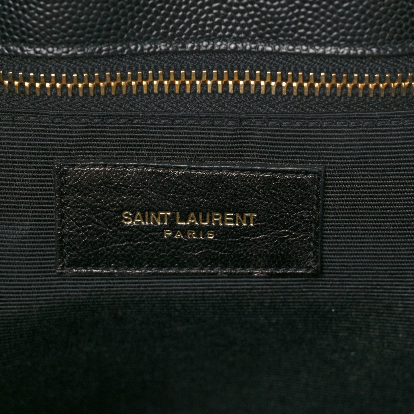 Grain De Poudre Classic Monogram Shopping Bag Black