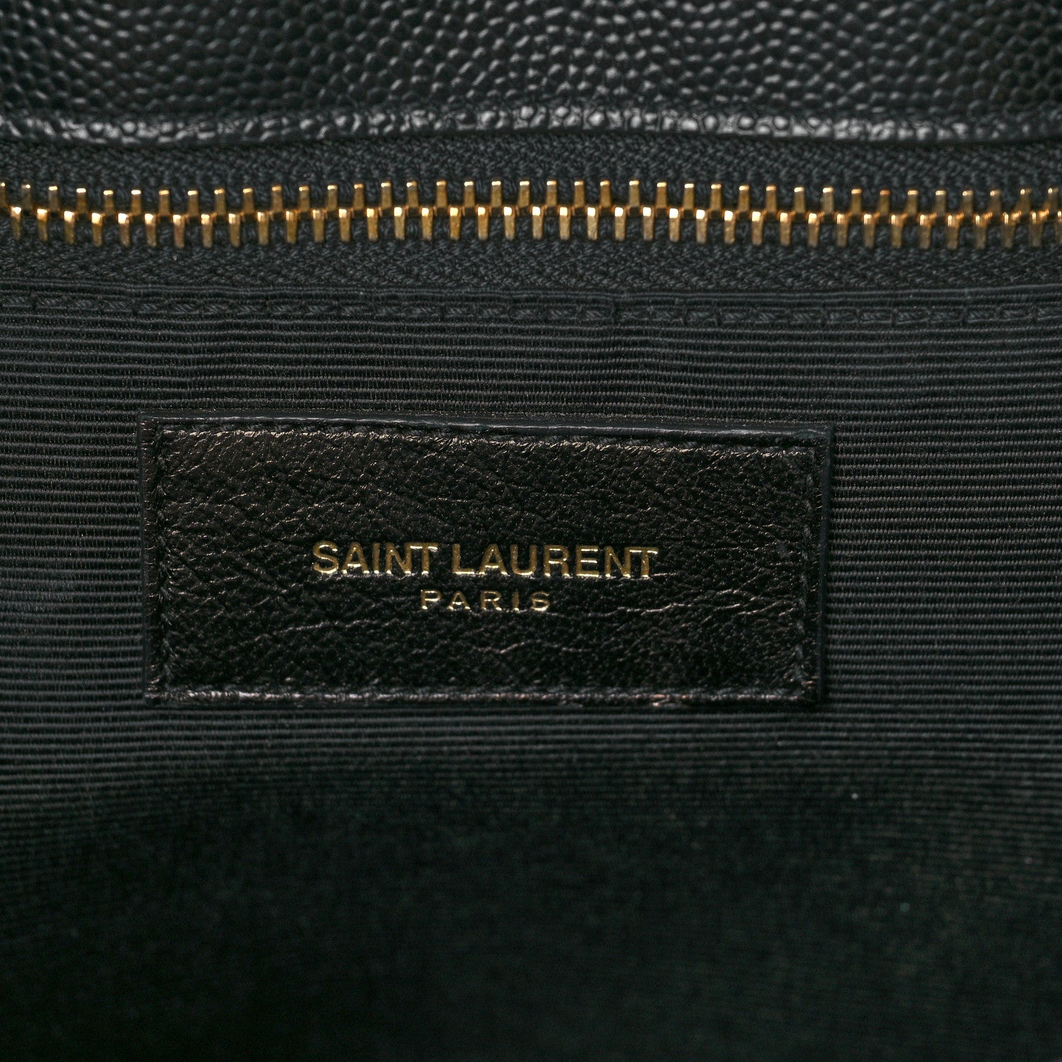 Saint Laurent Grain De Poudre Classic Monogram Shopping Bag Black 5 of 7