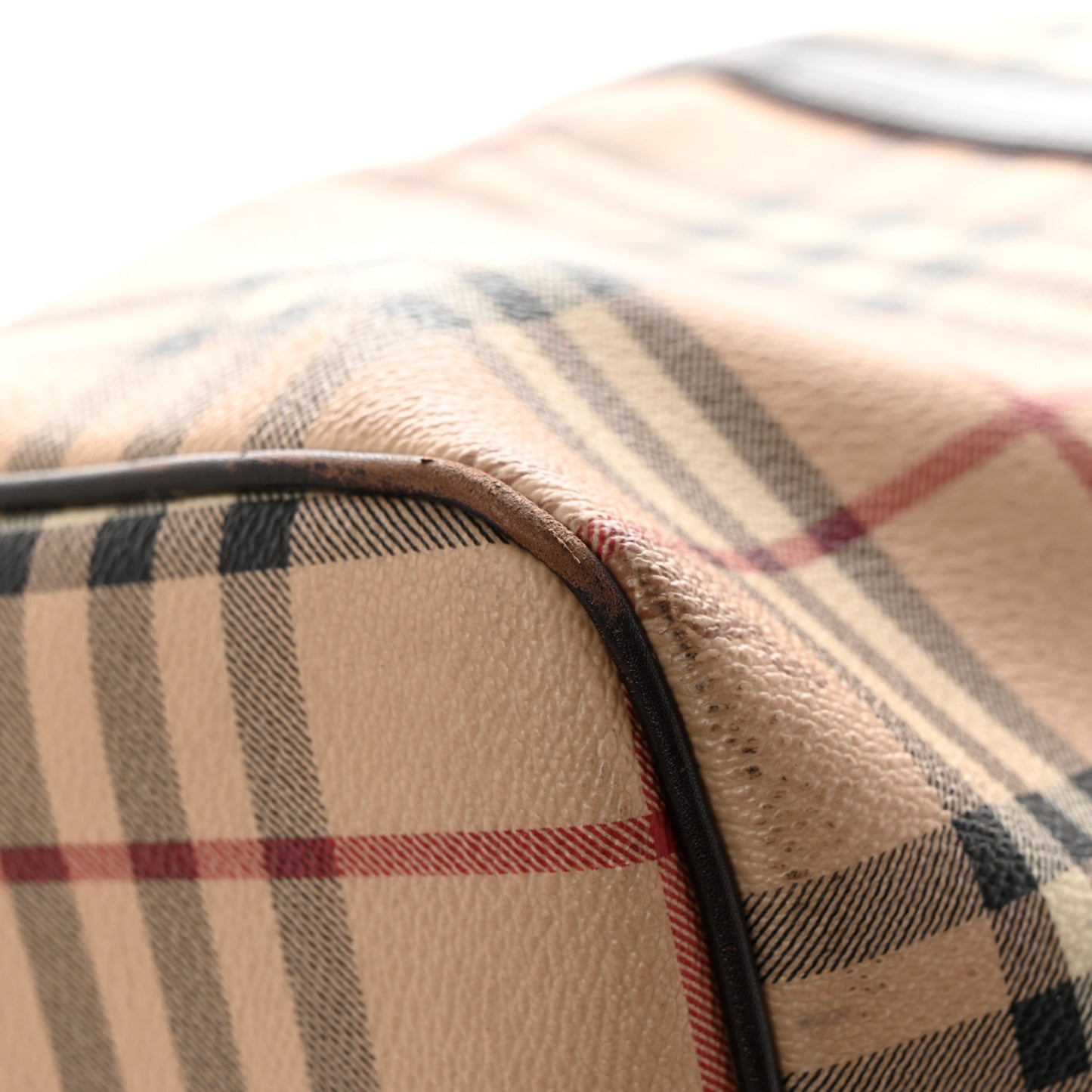 Haymarket Check Duffle Bag Dark Brown