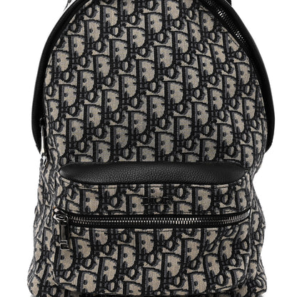 Christian Dior Oblique Calfskin Rider Kid's Backpack Beige Black 7 of 9