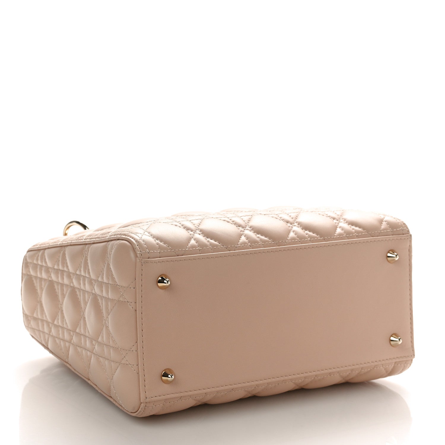 Christian Dior Lambskin Cannage Medium Lady Dior Rose Poudre 4 of 10