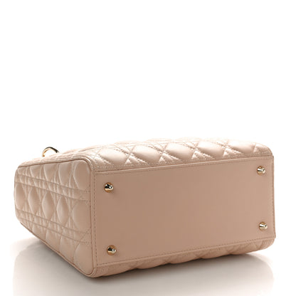 Christian Dior Lambskin Cannage Medium Lady Dior Rose Poudre 4 of 10